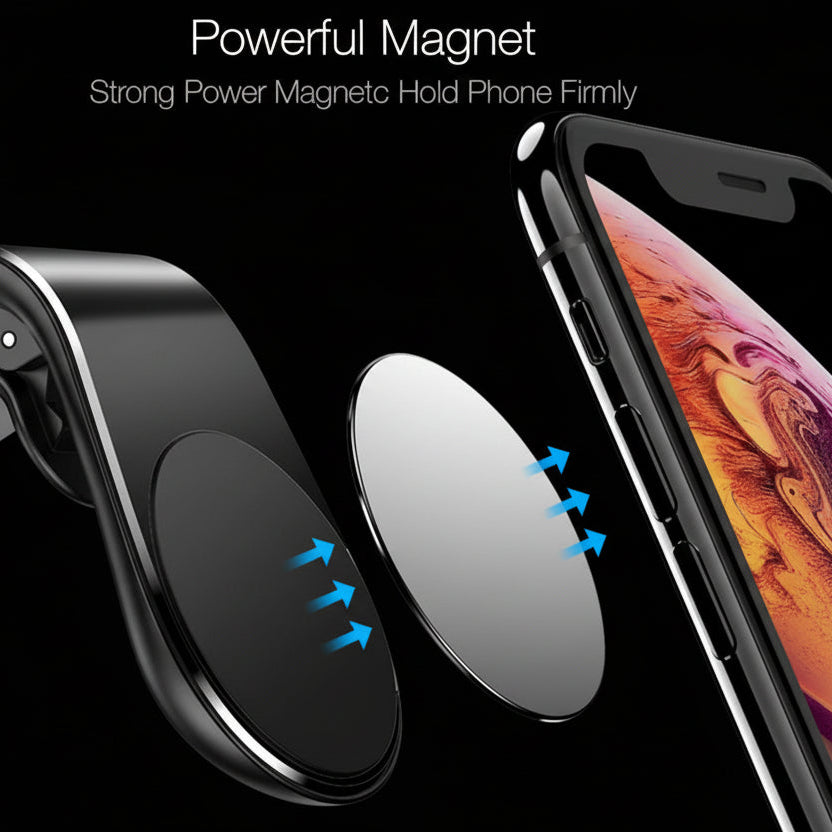 Support Téléphone Magnétique Voiture – Fixation Air Vent 360° KBauto™