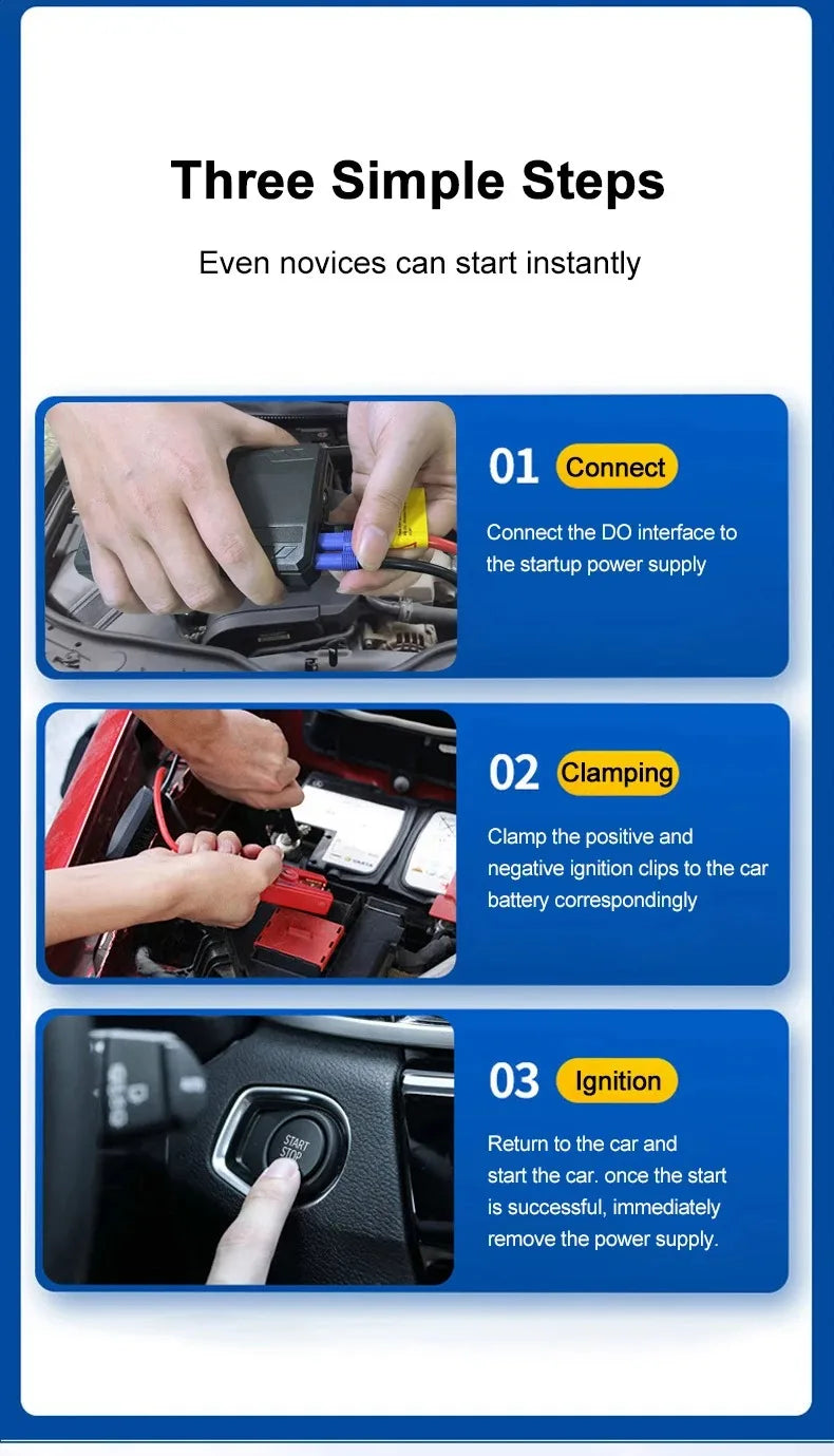 Démarreur de Voiture EAFC – Puissance, Sécurité & Mobilité KBauto™