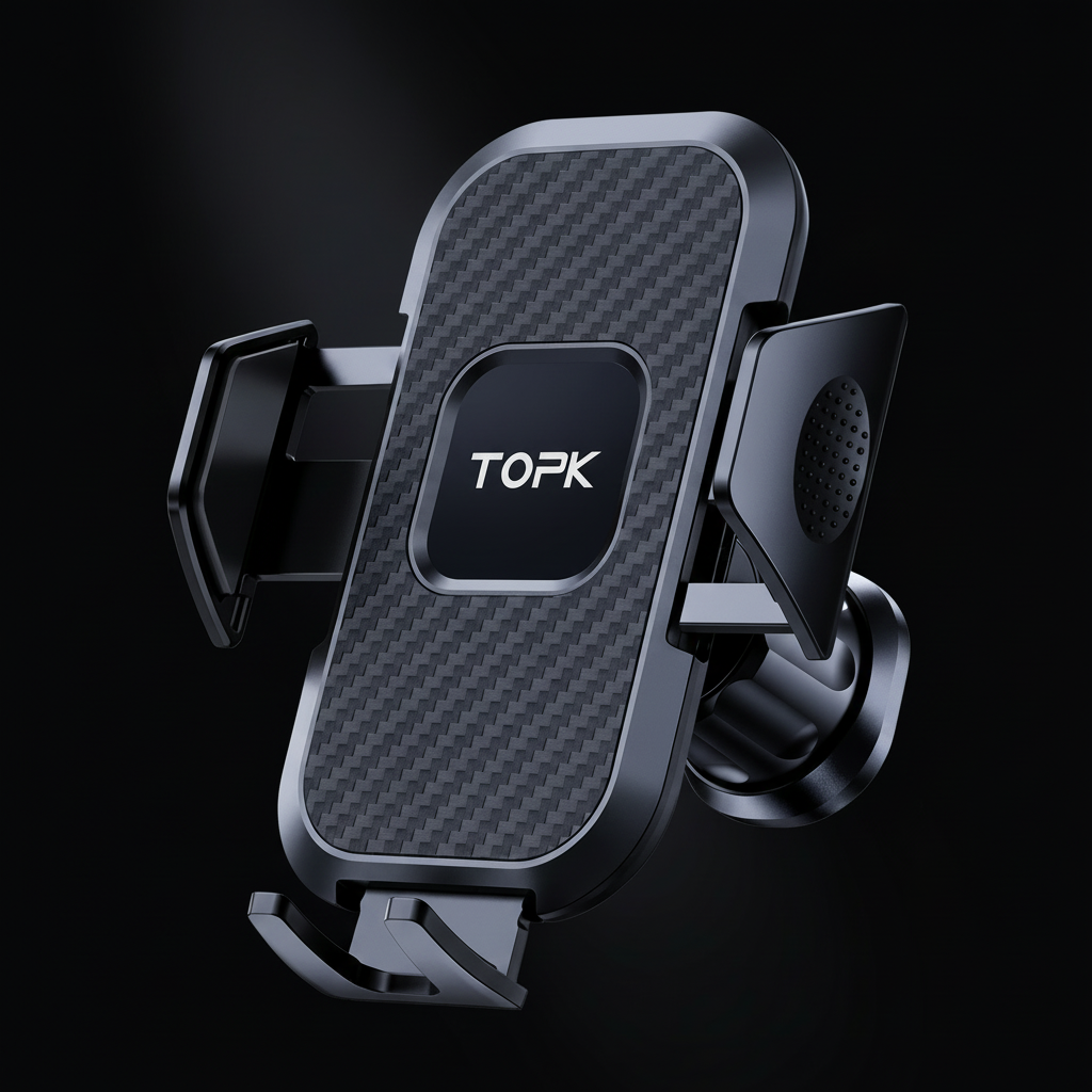 Support Téléphone Voiture TOPK – Sécurité, Confort et Élégance au Volant KBauto™